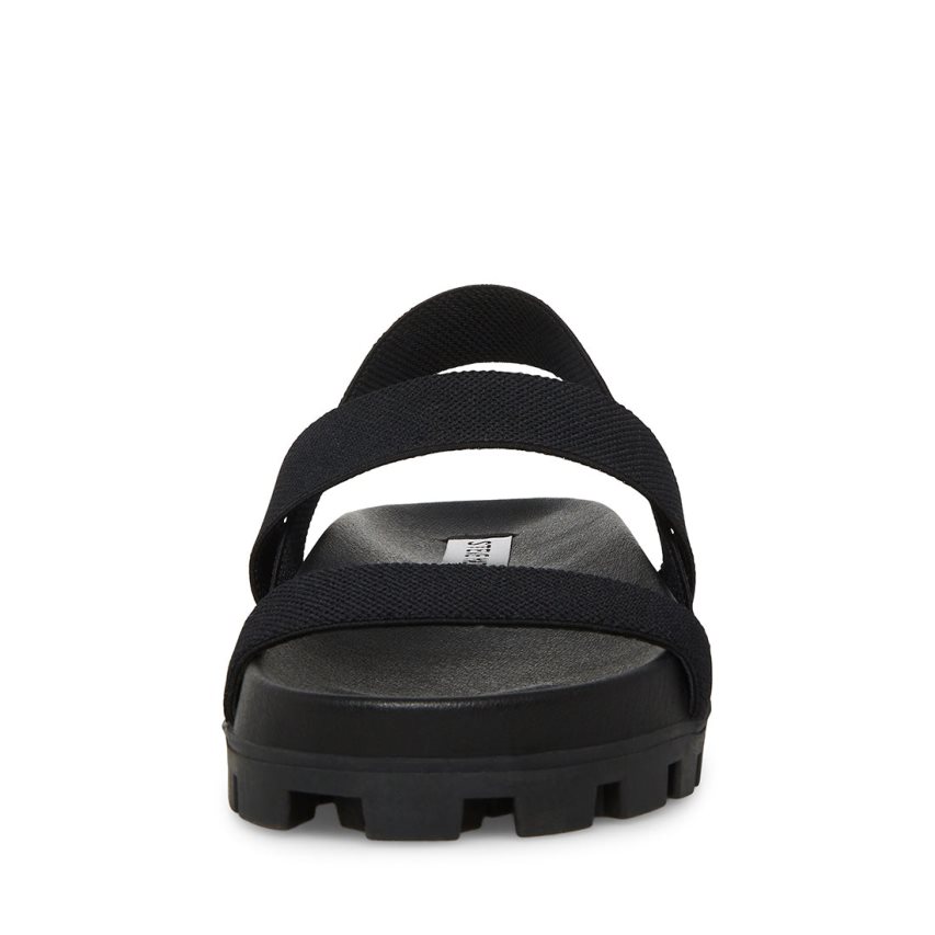 Sandalias Planas Steve Madden Landmark Mujer Negras | ES CW29SE